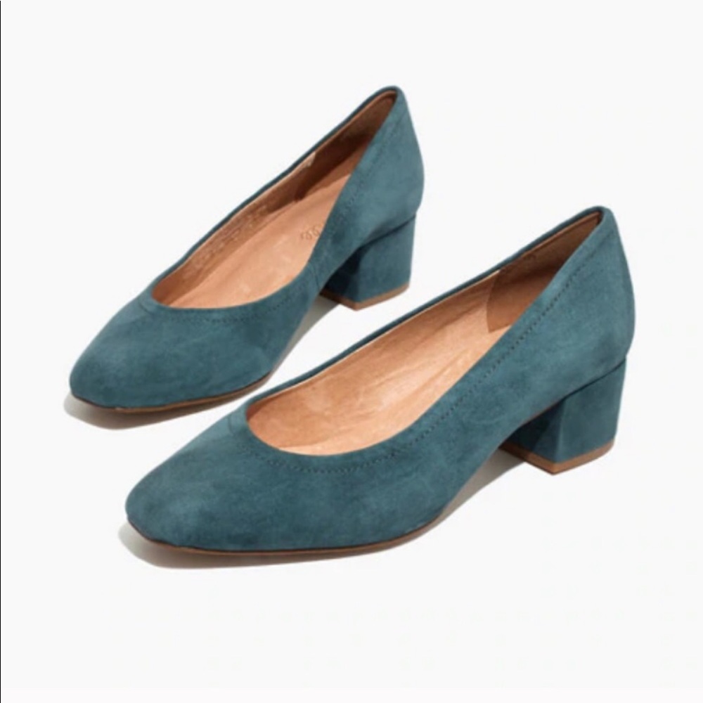 Madewell Raquel Dusty Blue Pump